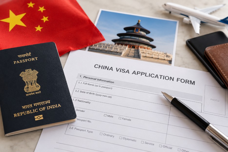 changes in chinese visa applications from india